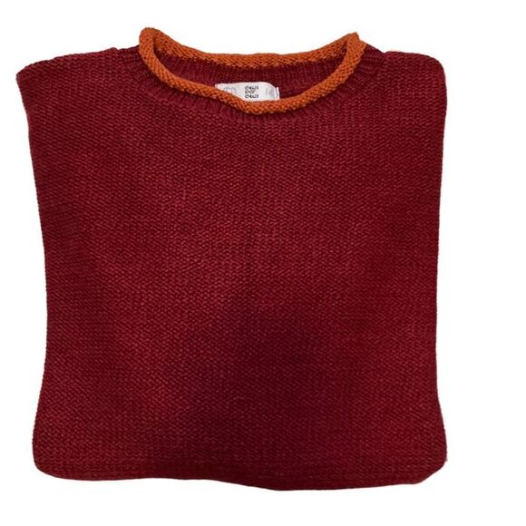 Deux Par Deux Orange Sweater Size 14 - Picture 3 of 5